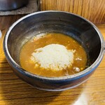 慶屋 - ◎残ったスープにご飯を入れて、カレー雑炊で食べると美味い！