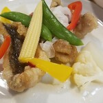 キッチン ブルー グローブ - 反対側から