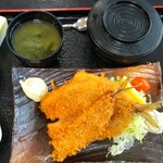 まるみや - アジフライ定食