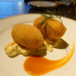 洋食 つばき - 食べるべき逸品、蟹クリームコロッケ
