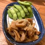 さくら本店 - ちくわとメンマの煮物と枝豆　2023.5.8