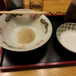 ほっとステーション基山 - 完食です・・・丼は本店とは違い昔のタイプです・・・