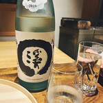 温石 - 王禄です。蔵元から提供温度を指定されているため、ロックでいただきます