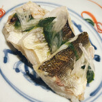 温石 - 薬味は発酵エシャロットと木の芽酢