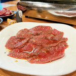 焼肉正 - 和牛赤身ロース(タレ)