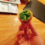 六覺燈 - 豆のコロッケ断面