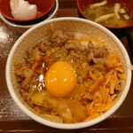 Sukiya - この組み合わせ、あってるねえ❕
                      
                      牛丼の味わいをトマトソースの酸味で締めつつ
                      チーズで円やかな厚みを加えている。