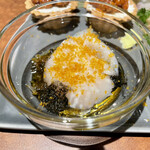 ワインキッチン コメット - 北海道産生天然帆立とカラスミ、イカ墨のソース