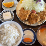 Tonkatsu Sasa - ヒレカツ(1口？カツ3個)定食。1250円