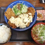 Tonkatsu Katsumi - タルタルチキンカツ定食（ご飯大盛・豚汁変更）