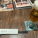 Unakichi - 2305_Unakichi（うなきち）_生ビール(サッポロ)@180THB(円換算は×4ぐらい)