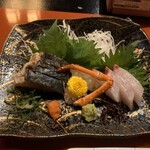 海月 - さわらの刺身など