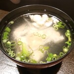 蛇の目寿司 - 鯛のアラのお吸い物