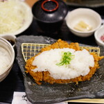 まるかつ - おろしロースかつ定食 ロースかつ (120g) (￥1,650)