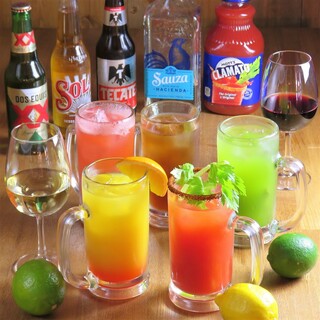 タコスに合う海外ビールやワインが豊富♪超炭酸サワーも◎