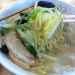 ラーメン むてっぽう - 塩ラーメンのアップ