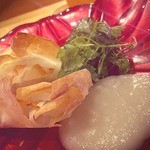 祇園おくむら - 鱸の包み焼き。