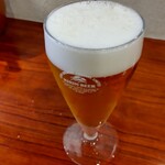 灼味噌らーめん 八堂八 - グラスビール 400円