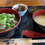 お食事処　燦 - あじたたき丼 980円。