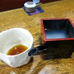 手打そば むそう庵 - そば汁とそば湯