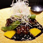口福菜 亀吉 - 豚肩ロースの北京式黒酢豚