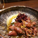 口福菜 亀吉 - ホタルイカの湯引き　椒麻ソース