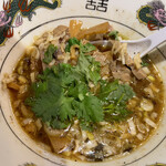 オールドラーメンショップ 逆流 - (限定)ラッサムダイブ　1,200円　パクチー増し150円