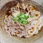 踊るうどん - 肉まいたけ天うどん②