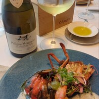 ワインラウンジ＆レストラン セパージュ 名古屋店 - 大きいオマール海老帰ってきました。そして念願のピュリニーモンラッシェ。至福のときです。