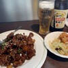Chuuka Bishokuya - ランチ揚げニンニクと鶏の薫り炒め
                ＋ビュッフェの干豆腐サラダ＋炒飯＋α
