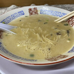 博多元気一杯!! - 良く混ぜたらカレーラーメン完成!!