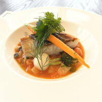 THE TERRACE yokohama marine tower - スズキ、ミネストローネソース