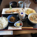 和久 - 下のは塩サバと貝汁@950