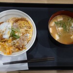 松のや - ヒレかつ丼、豚汁変更