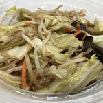 山田うどん - 野菜炒め定食の野菜