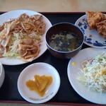 一番点心坊 - 料理写真:週替りランチの生姜焼き850円