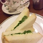 茶房万葉人 - 本日のコーヒーマラウィ カンガ(中煎り)と日替わりトースト（エッグサンド）