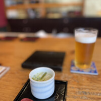 いわ志 本店 - アスパラと青さの茶碗蒸し