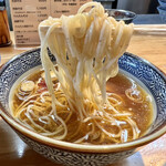 支那そば なかじま - 麺リフト。