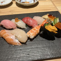梅田 鮨割烹のの - 上にぎり盛り合わせ