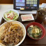 Sukiya - 牛丼シーザーサラダランチセット780円