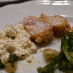 アンティカ オステリア カルネヤ - リードボーと菜の花のフリット タルタルソース添え