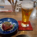 Hachiouji Fuumi - 生ビール600円×2杯、お通し650円