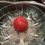 表参道うかい亭 - 冷　堀田トマト(ステーキ前のお口直し)