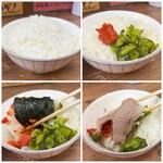 武蔵家 - ライスにいろいろ乗せて食べるの好き