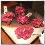 和牛焼肉 匠家 - ヘレ、カイノミ、ソトモモ、ザブトン、チマキ