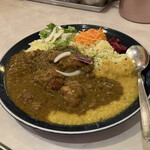 カリ～ アンド スパイスバル カリ～ビト - 同行者のチキンカレー