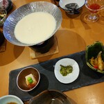 しんしのつ温泉 たっぷの湯 - 寄せ豆腐＆3品