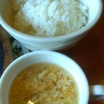 ブロンコビリー 上尾店 - ご飯とスープ