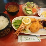 Youshokuya Kokkusan - ミックスフライ定食